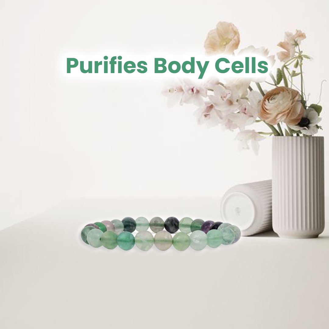 Multi Fluorite Bracelet – 8MM Purifies Body Cells