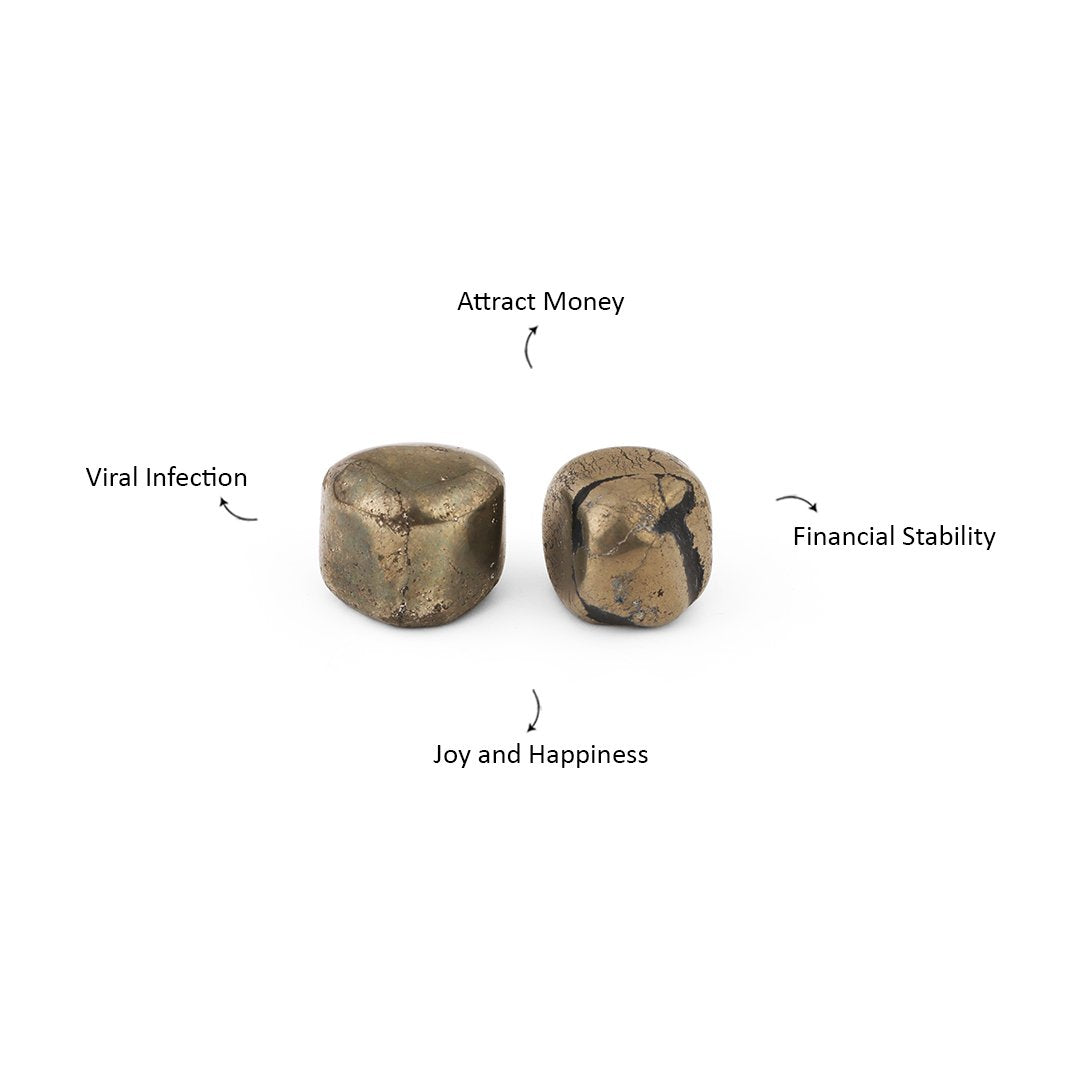 Pyrite Tumbles ( Set of 2 ) – Money Magnet