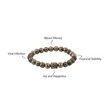 Pyrite Bracelet – 8MM Attract Money