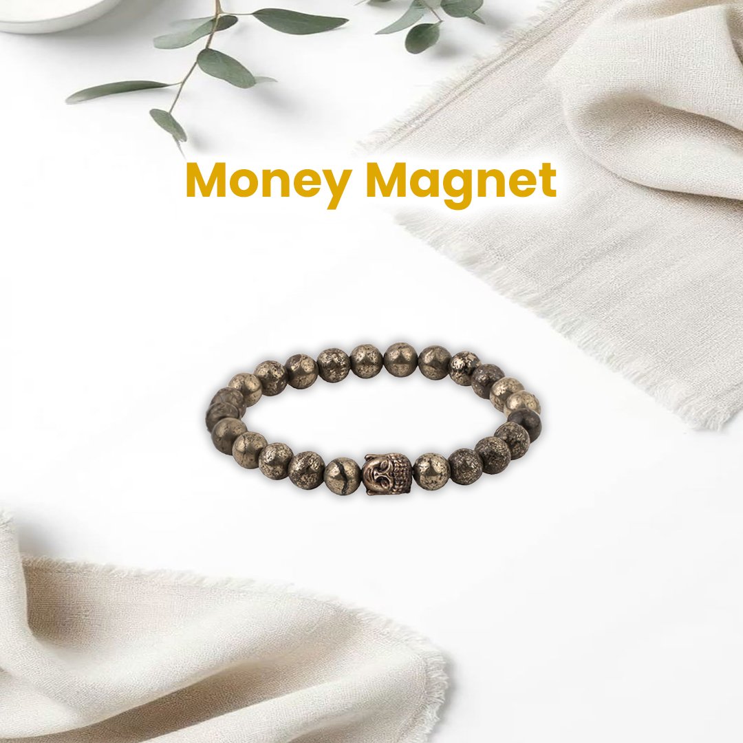 Pyrite Bracelet – 8MM Attract Money