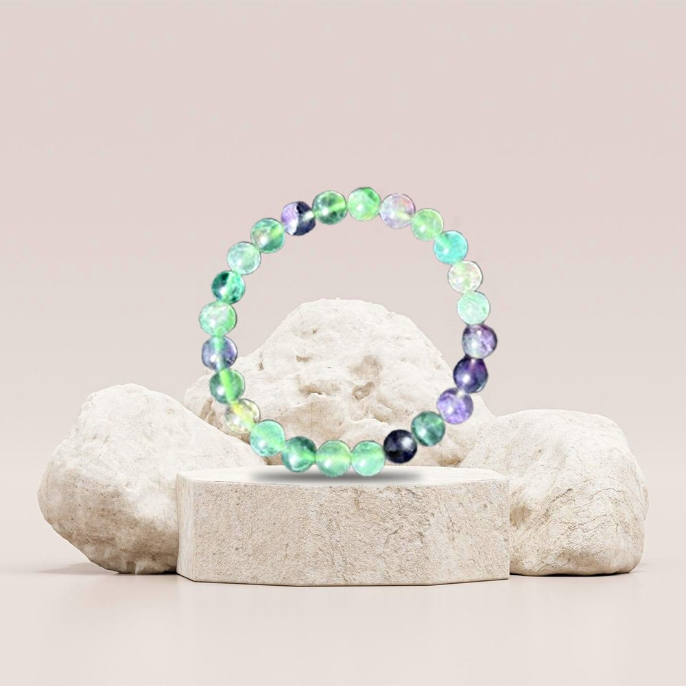 Multi Fluorite Bracelet – 8MM Purifies Body Cells