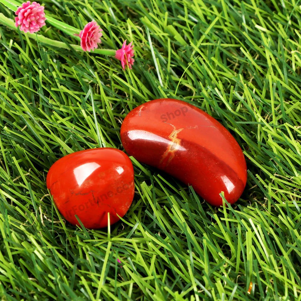 Red Jasper Tumbles – Strong Bones ( Set of 2 )