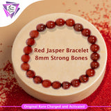 Red Jasper Bracelet – 8MM Strong Bones