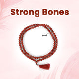 Red Jasper Mala 8MM- Strong Bones