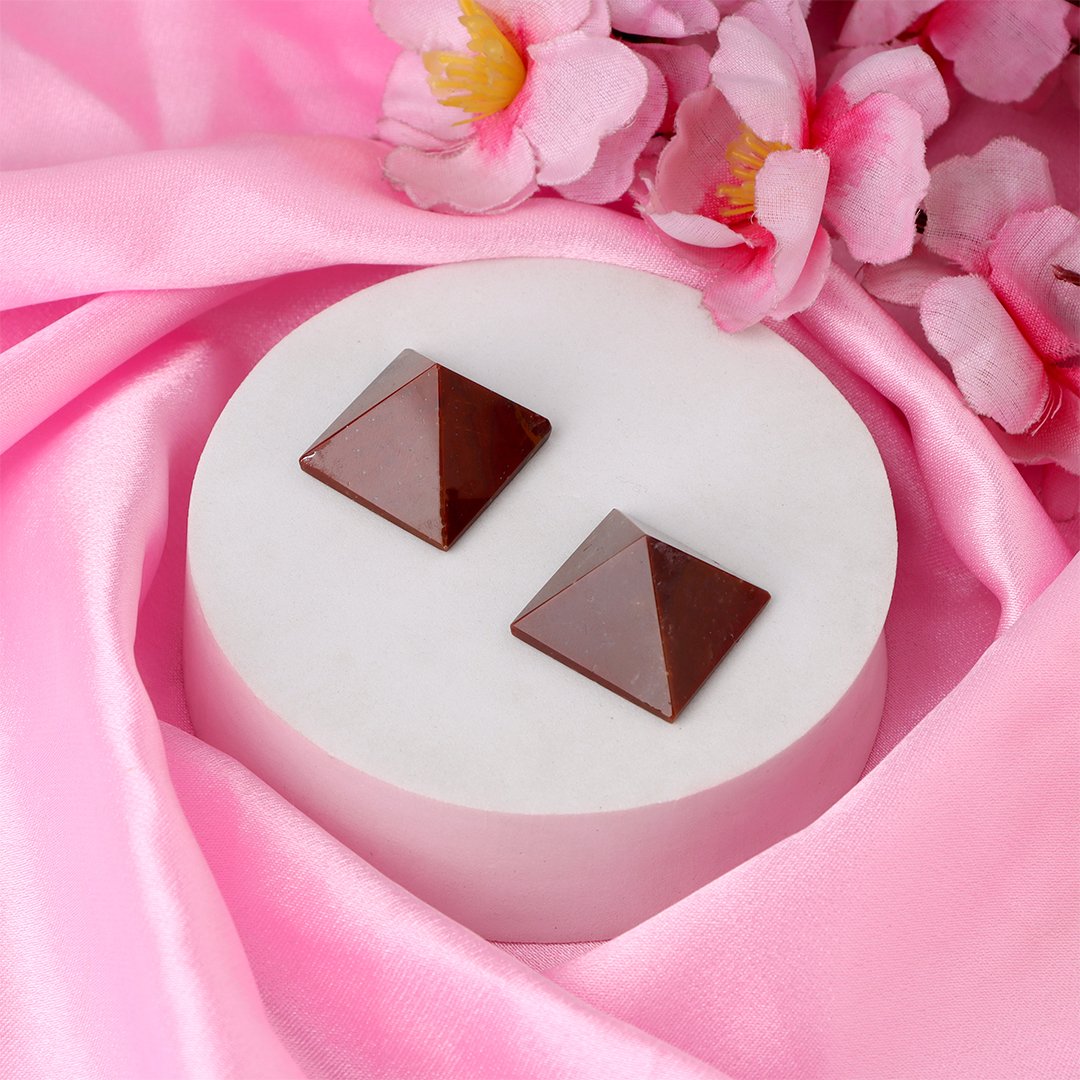 Red Jasper Pyramid | Strong Bones (Set of 2)