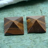 Yellow Tiger Eye Pyramid | Triple Protection (Set of 2)