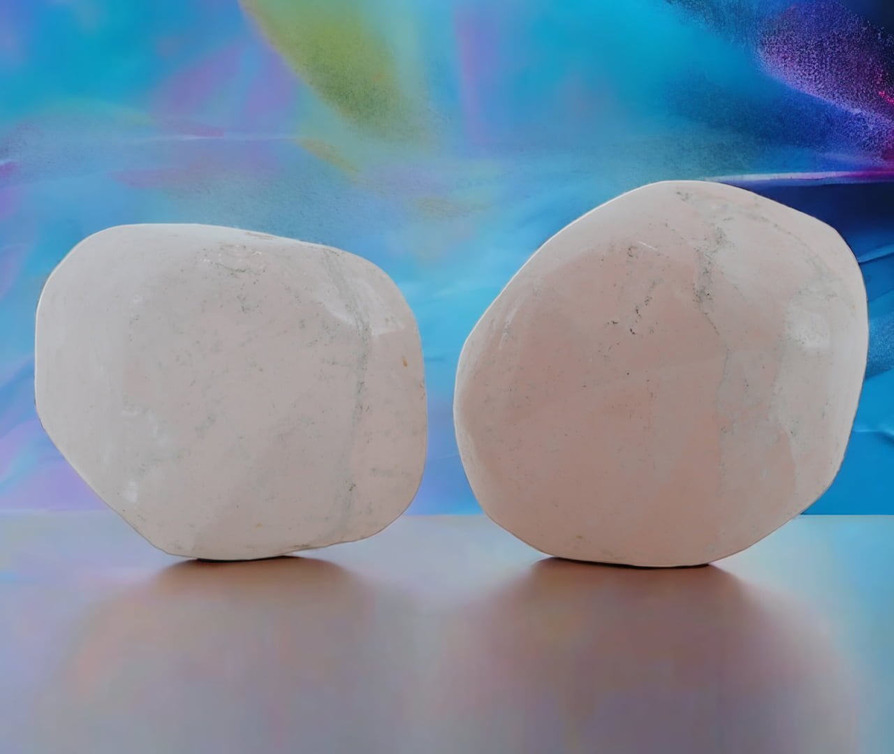 Rose Quartz Tumbles ( Set Of 2) Sweet Relationship (For Child)