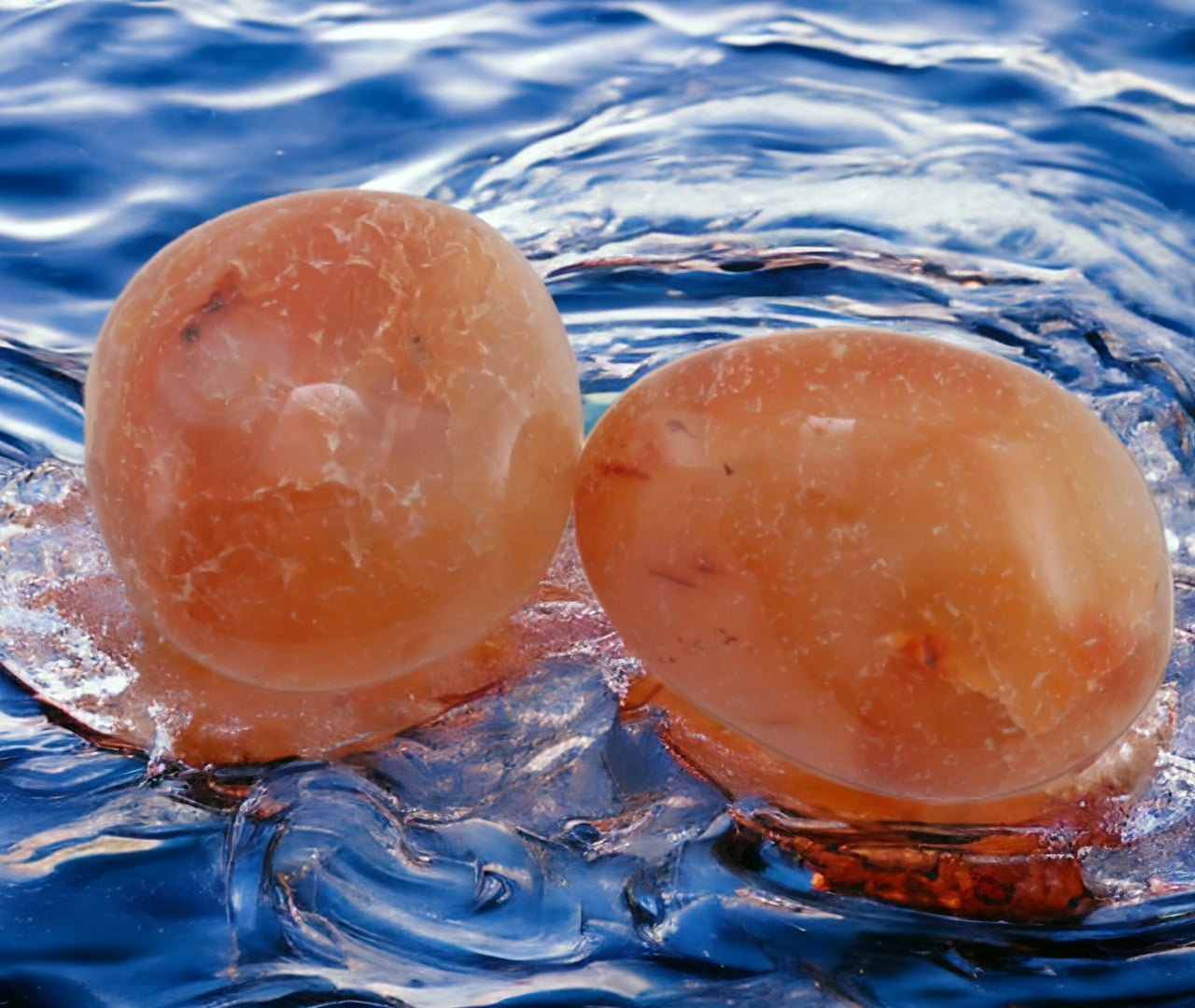 Red Carnelian Tumbles ( Set Of 2 ) Support your Health (For Child)