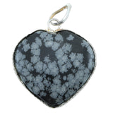 Snowflake Obsidian Pendants