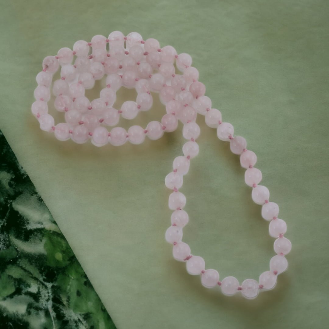 Rose Quartz Mala 8MM- Sweet Relationship