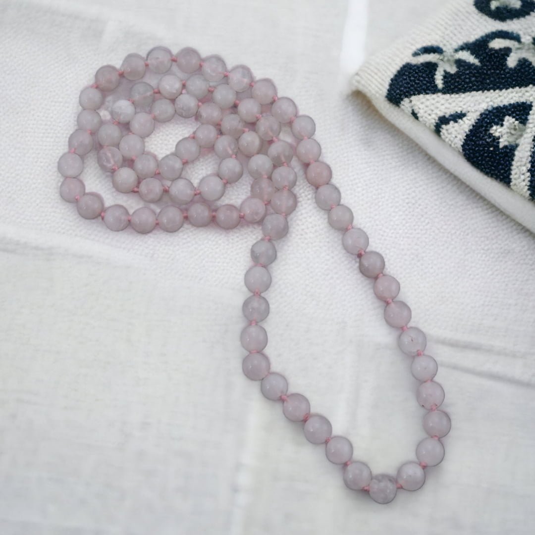 Rose Quartz Mala 8MM- Sweet Relationship