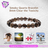 Smoky Quartz Bracelet – 8MM Clear the Toxicity