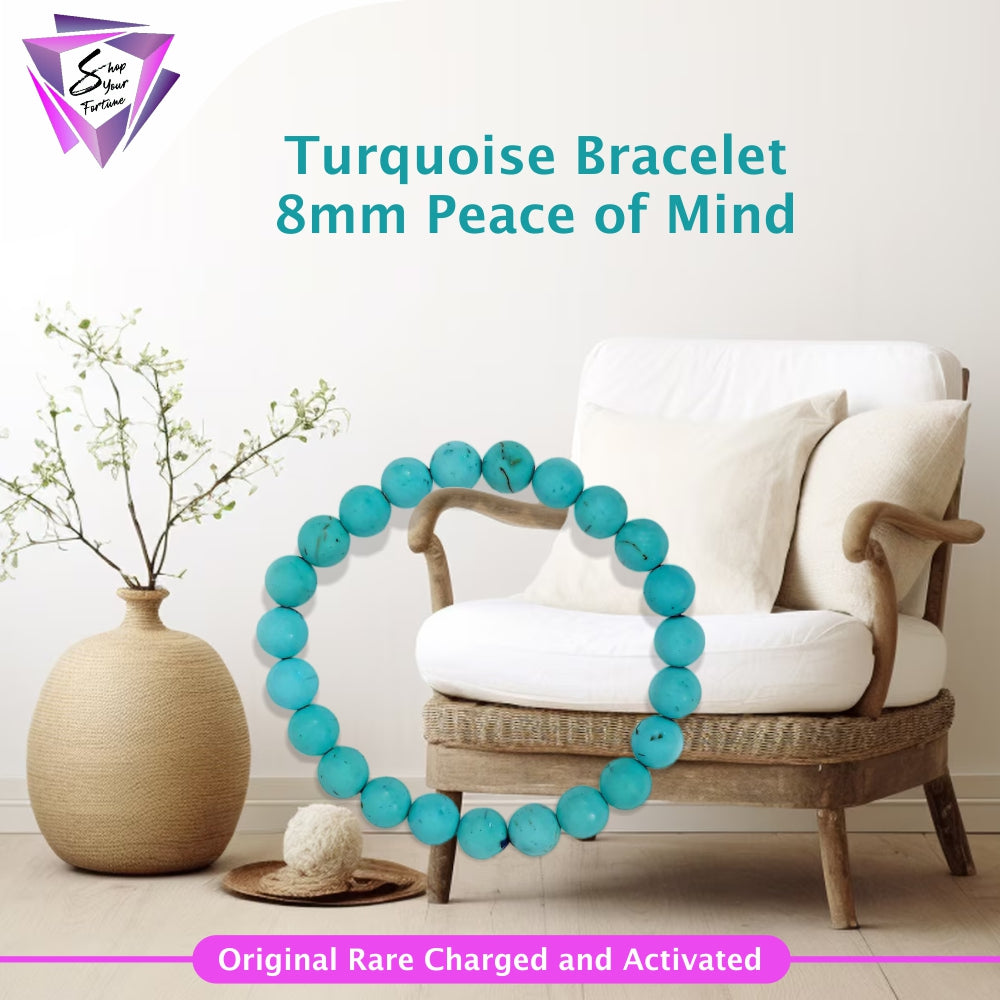 Turquoise Bracelet - 8MM Peace Of Mind