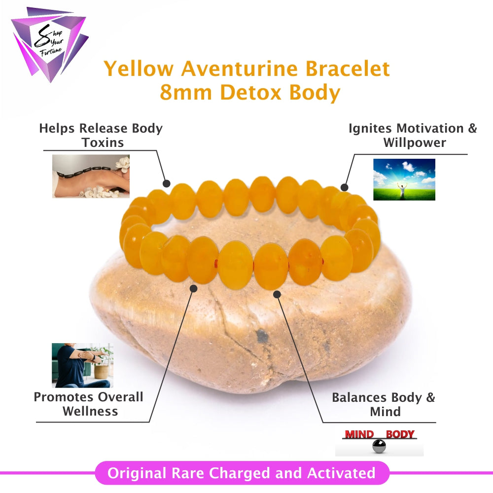 Yellow Aventurine Bracelet – 8MM Creativity
