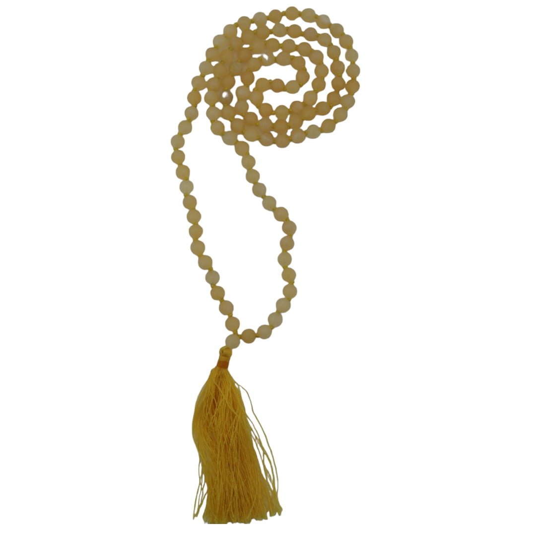 Yellow Calcite Mala 6MM- Diabetes Control