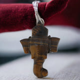 Yellow Tiger Eye Ganpati Pendant- Enhances the Psychic Abilities