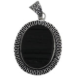 Black Tourmaline Pendant- Stop Electro Magnetic Forces (EMF)