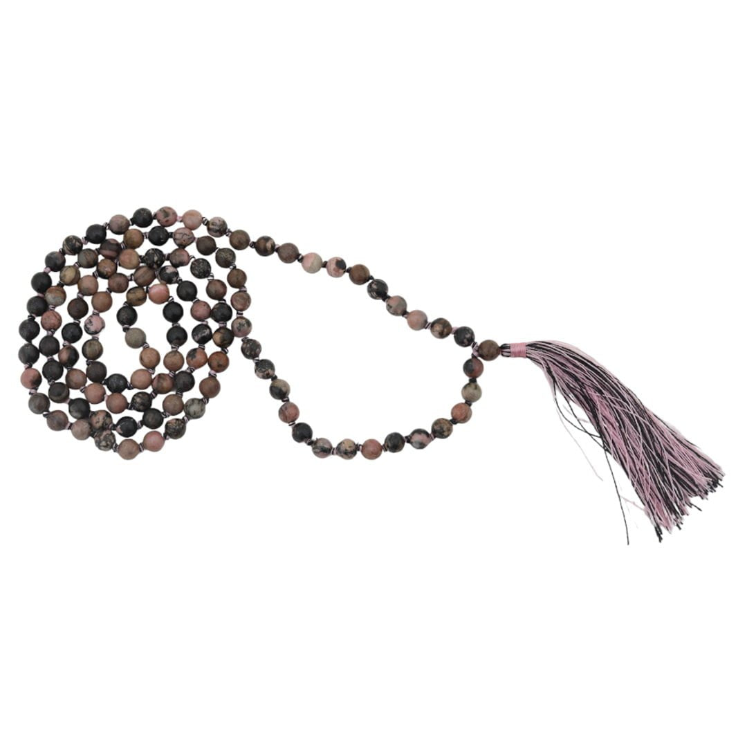 Rhodonite Mala Balance 6MM- Helps in a Broken Heart