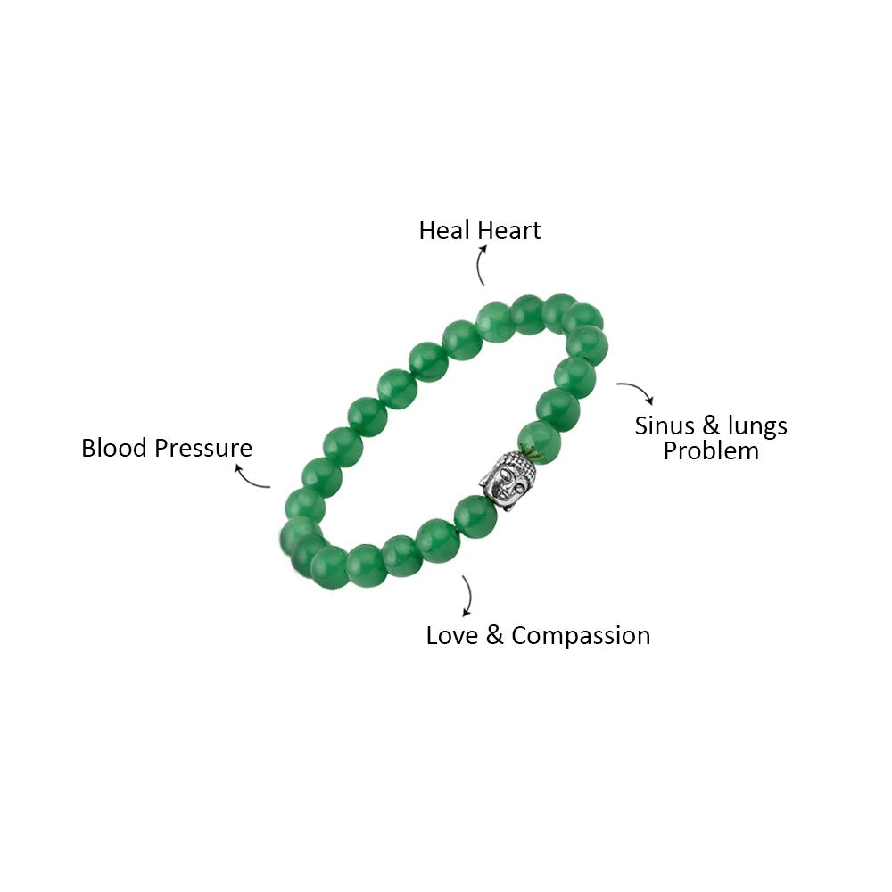 Green Aventurine Bracelet – 8MM Heal Heart