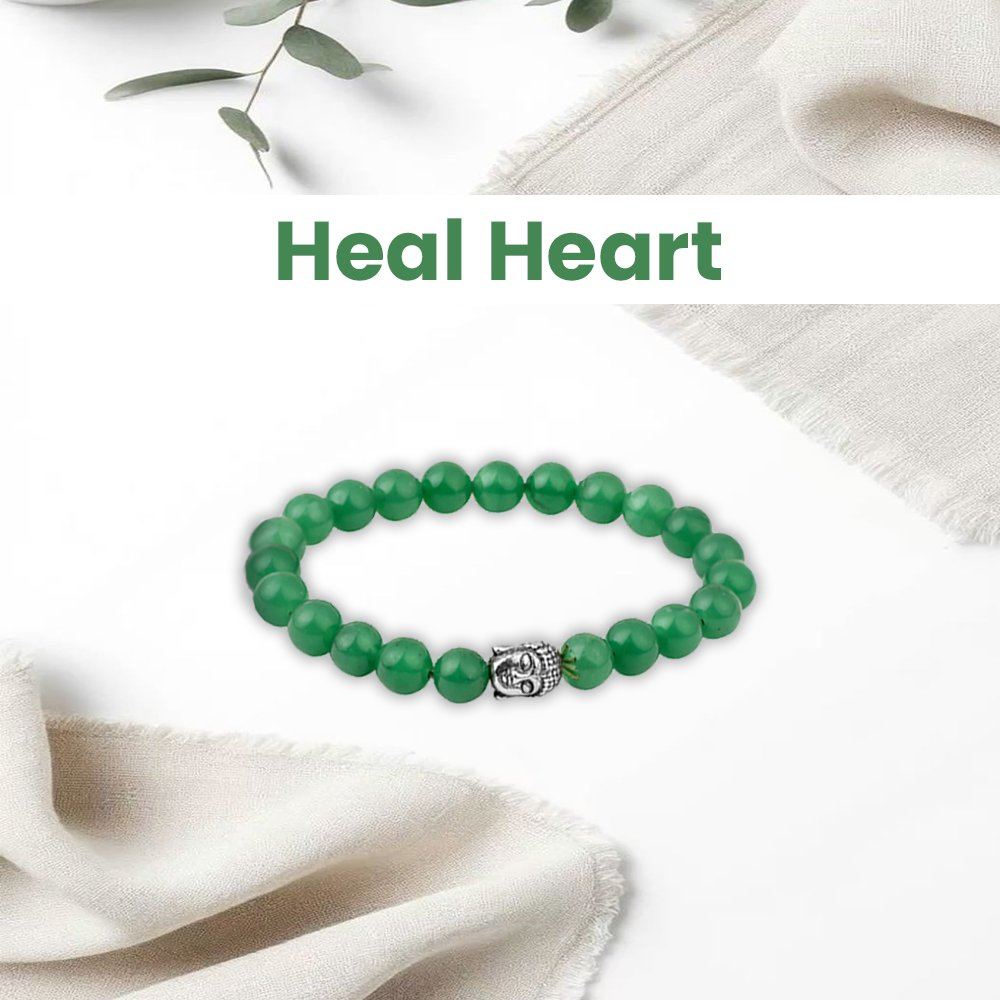 Green Aventurine Bracelet – 8MM Heal Heart