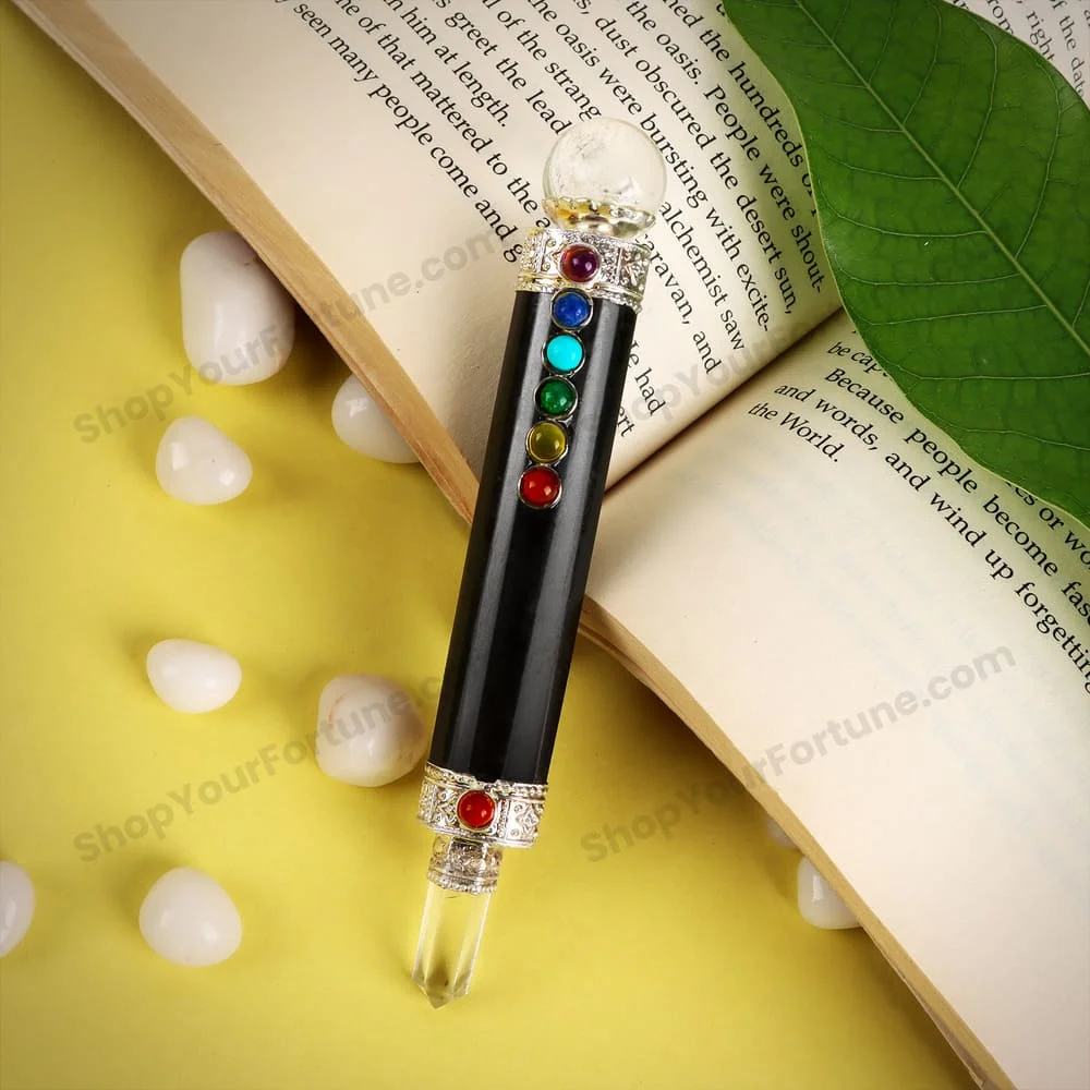 Buy Black Tourmaline Seven Chakra Pencil