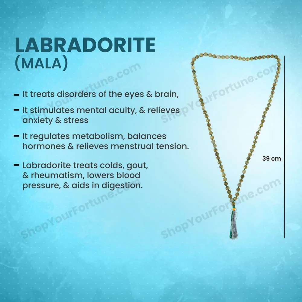 features of Labradorite Mala