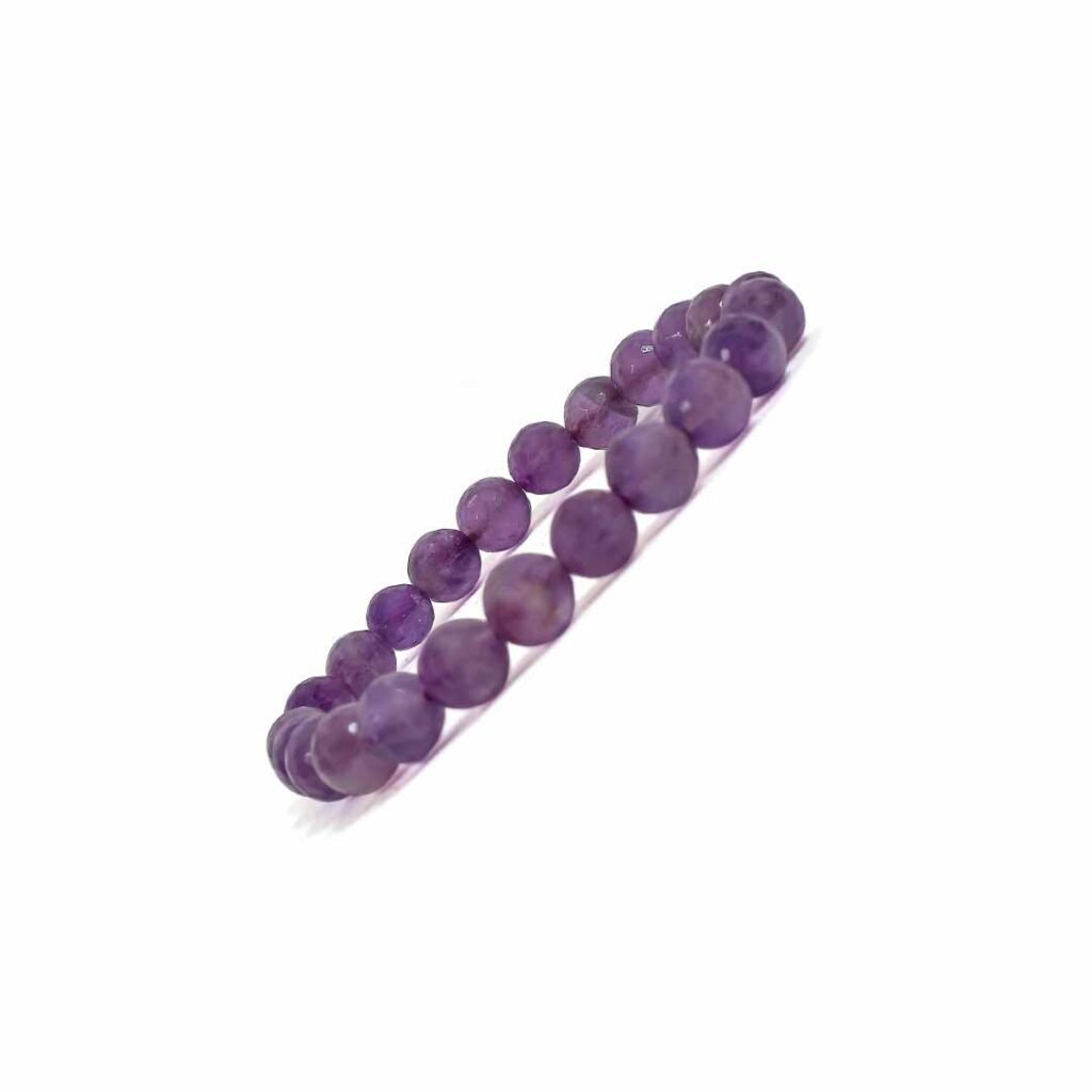 Amethyst Diamond Cut Bracelet