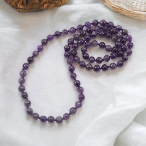 Amethyst Mala 8MM - Tranquility and Peace