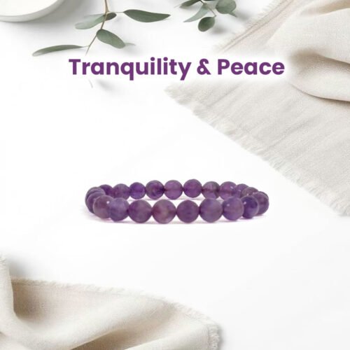 Amethyst Diamond Cut Bracelet