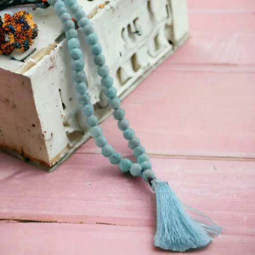 Amazonite Mala - 8MM Public Speaking