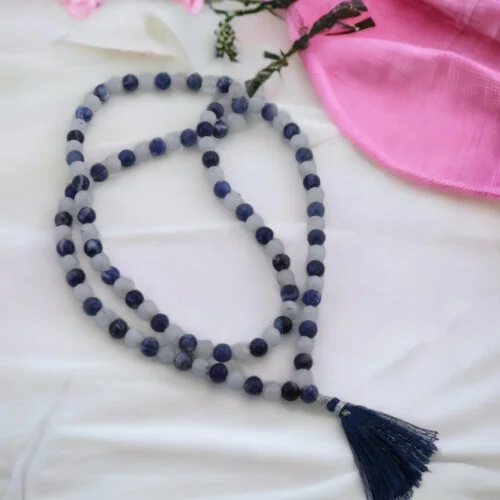 Moonstone And Sodalite Mala 8MM Express Yourself