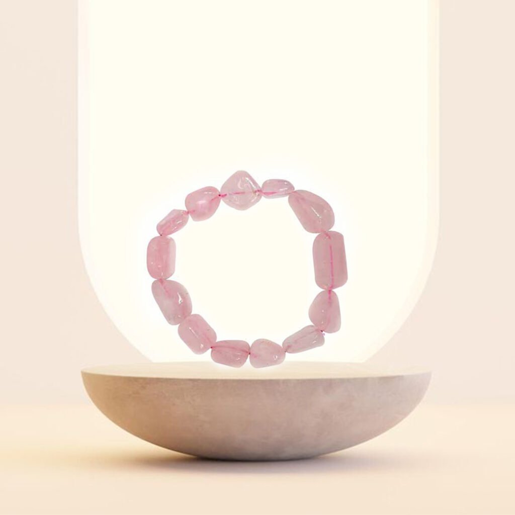 Rose Quartz Tumble Bracelet
