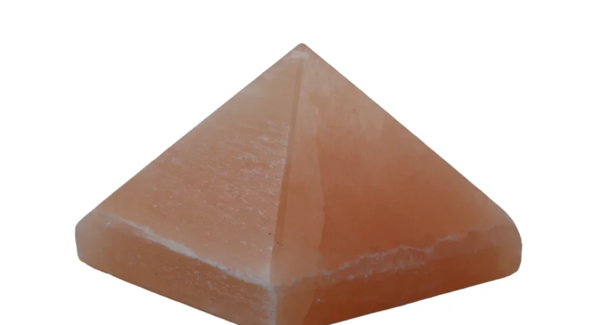 Orange Selenite Pyramid